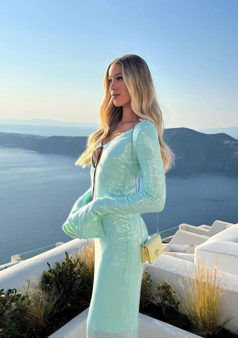 שמלת אמבר טורקיז